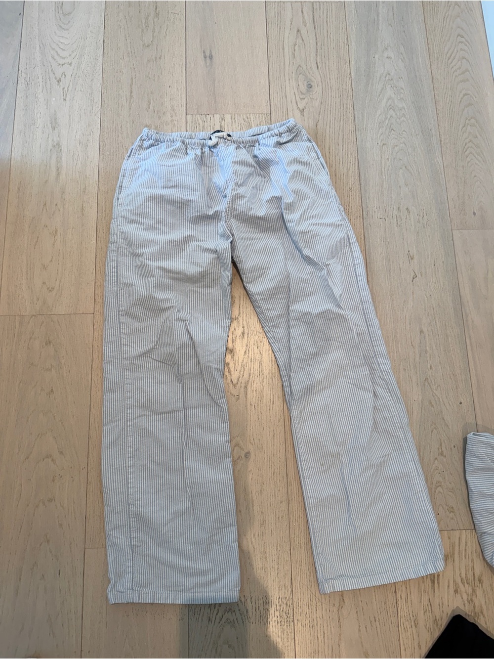 Brandy Melville white and blue striped pants